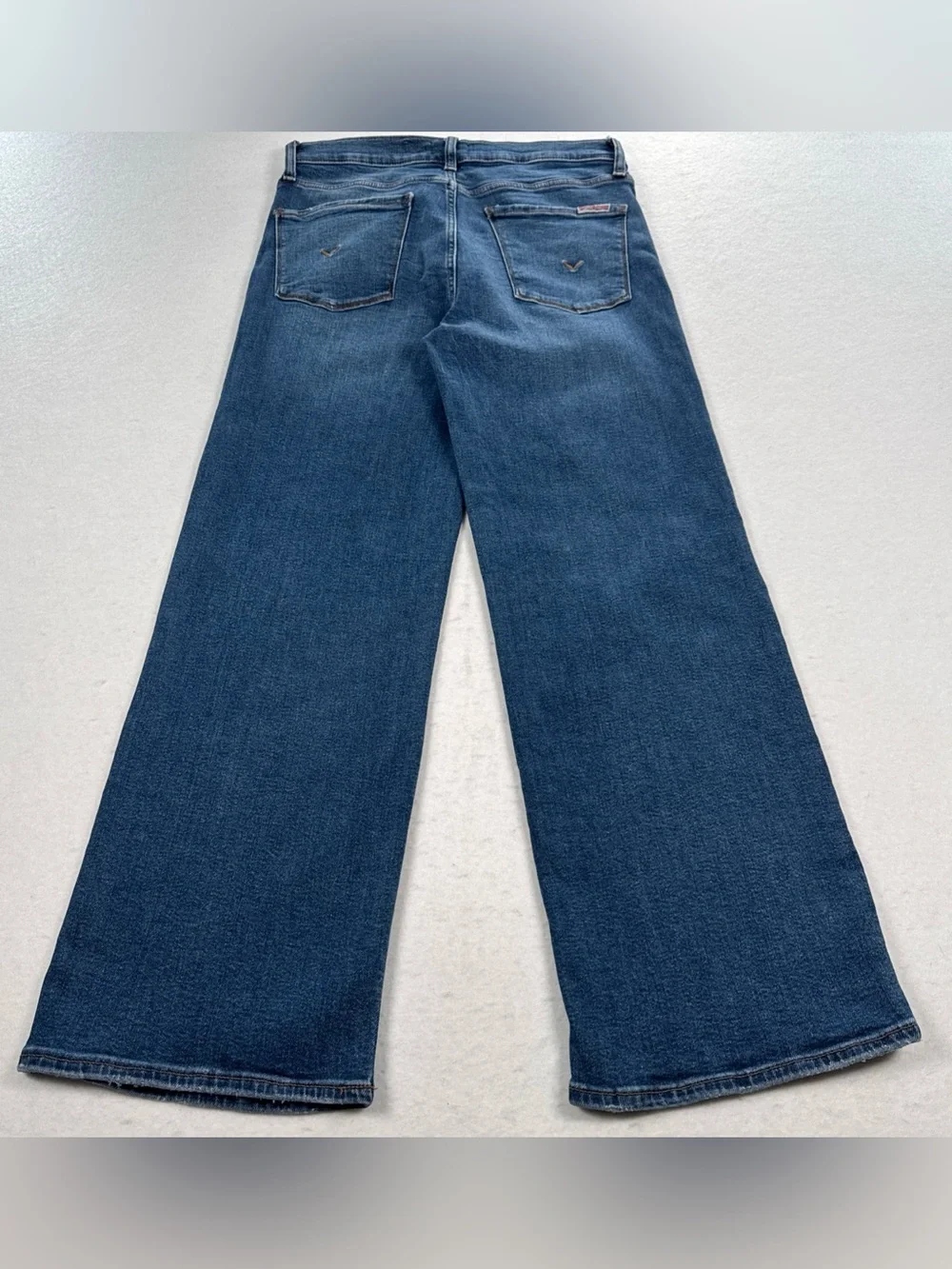 HUDSON Jeans Rosalie Wide Leg Womens 27 Blue Callisto Mid Rise Dark Denim Wash